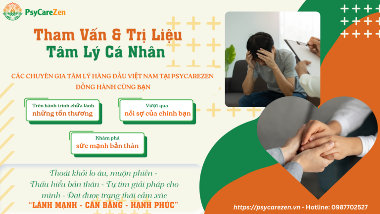 Tham vấn trị liệu tâm lý cá nhân Psycarezen